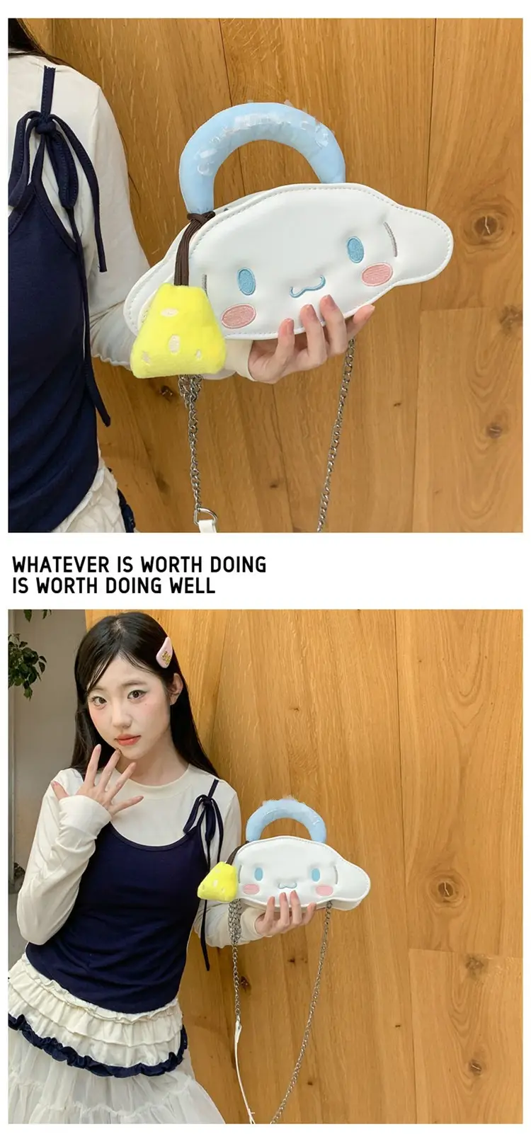 Cute Cartoon Girl Heart Purse Shoulder Crossbody Bag — feature 23
