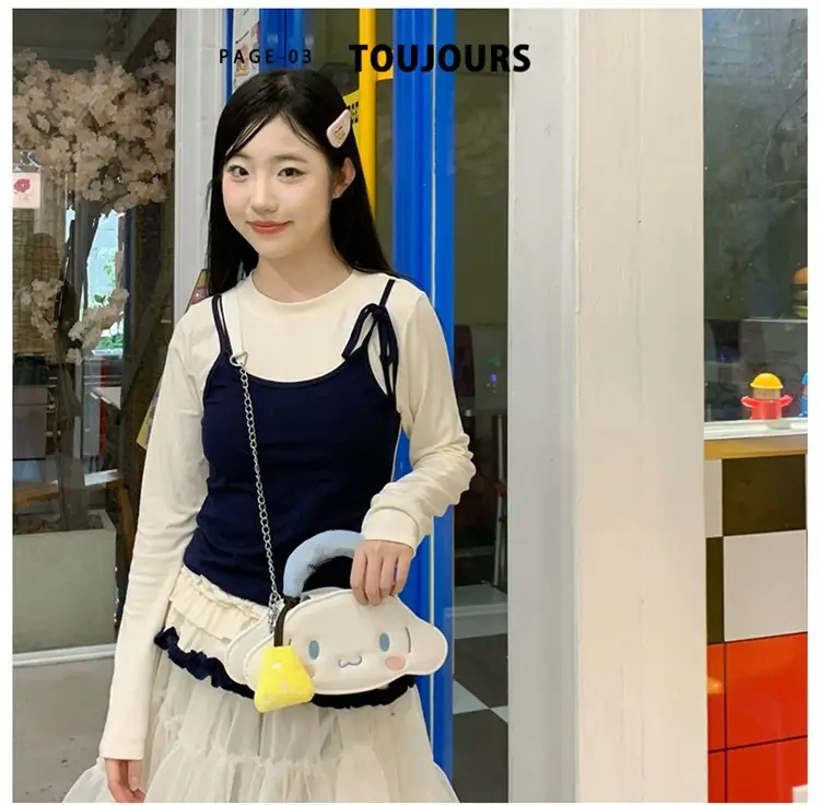 Cute Cartoon Girl Heart Purse Shoulder Crossbody Bag — feature 25