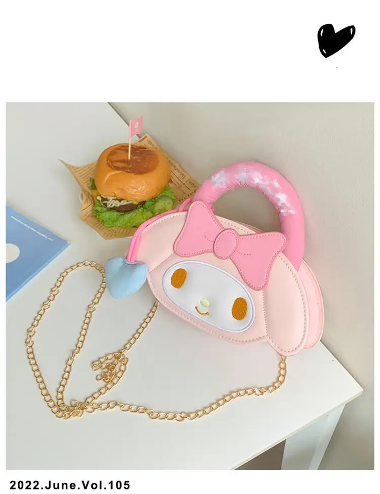 Cute Cartoon Girl Heart Purse Shoulder Crossbody Bag — feature 33