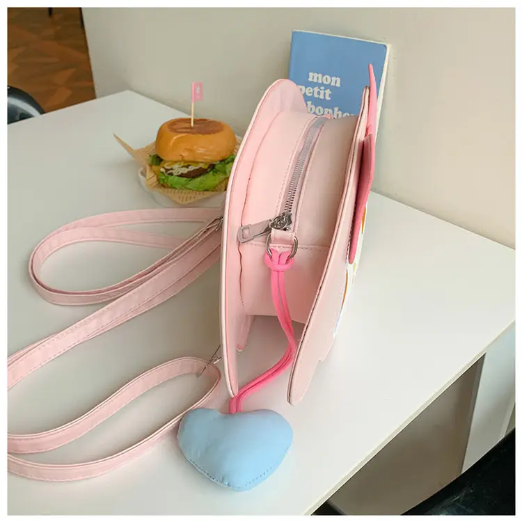Cute Cartoon Girl Heart Purse Shoulder Crossbody Bag — feature 43