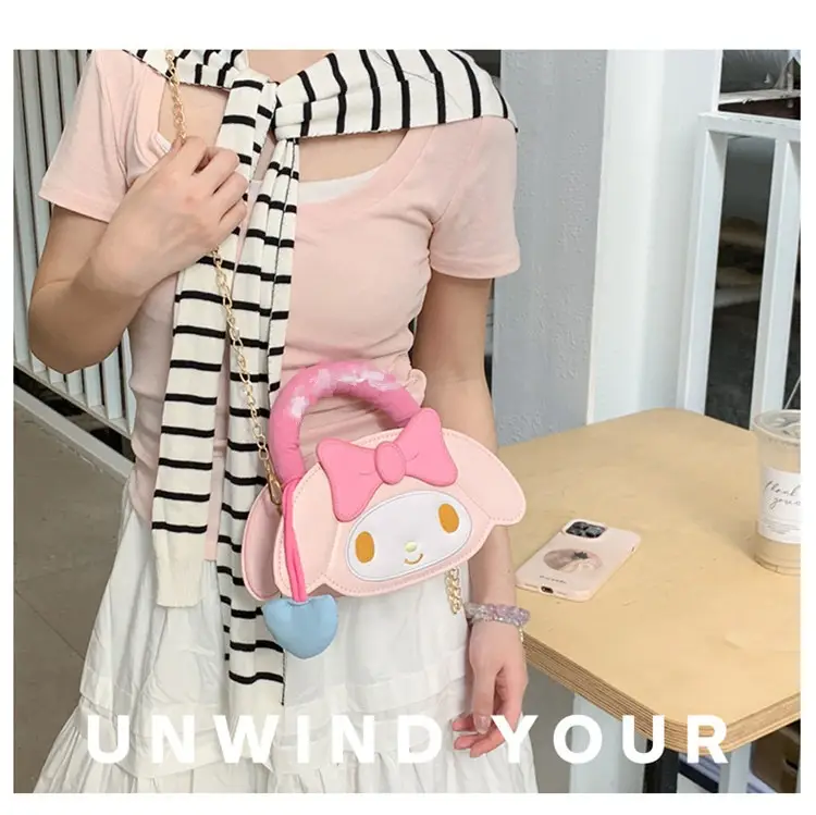 Cute Cartoon Girl Heart Purse Shoulder Crossbody Bag — feature 6