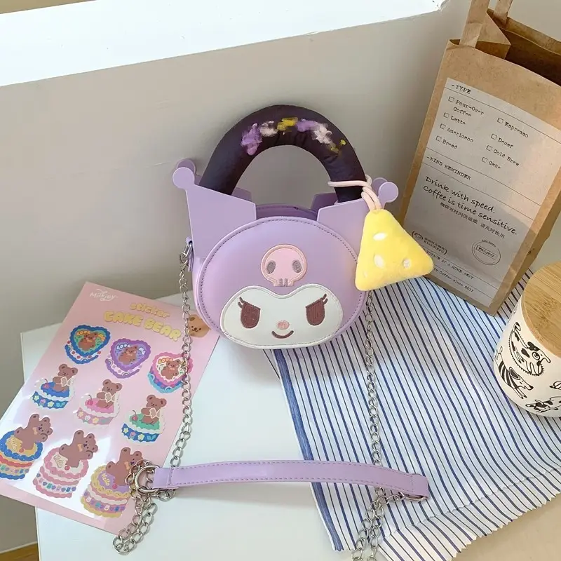 Cute Cartoon Girl Heart Purse Shoulder Crossbody Bag - Image 4