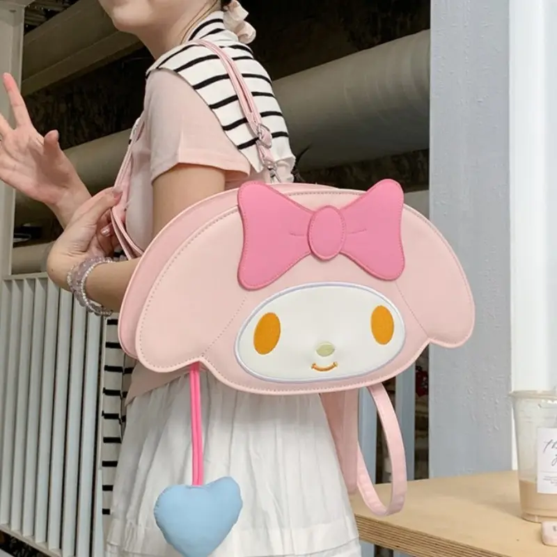 Cute Cartoon Girl Heart Purse Shoulder Crossbody Bag - Image 5