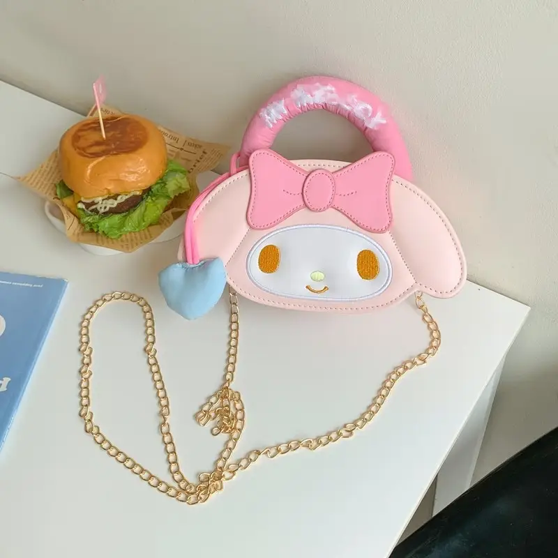 Cute Cartoon Girl Heart Purse Shoulder Crossbody Bag - Image 6