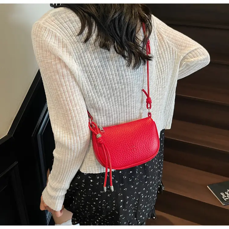 Women Pebbled Shoulder Bag Yellow 2025 Summer — feature 14