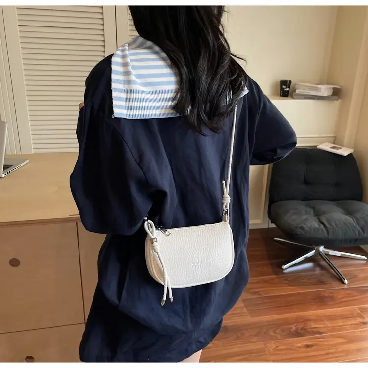 Women Pebbled Shoulder Bag Yellow 2025 Summer — feature 17
