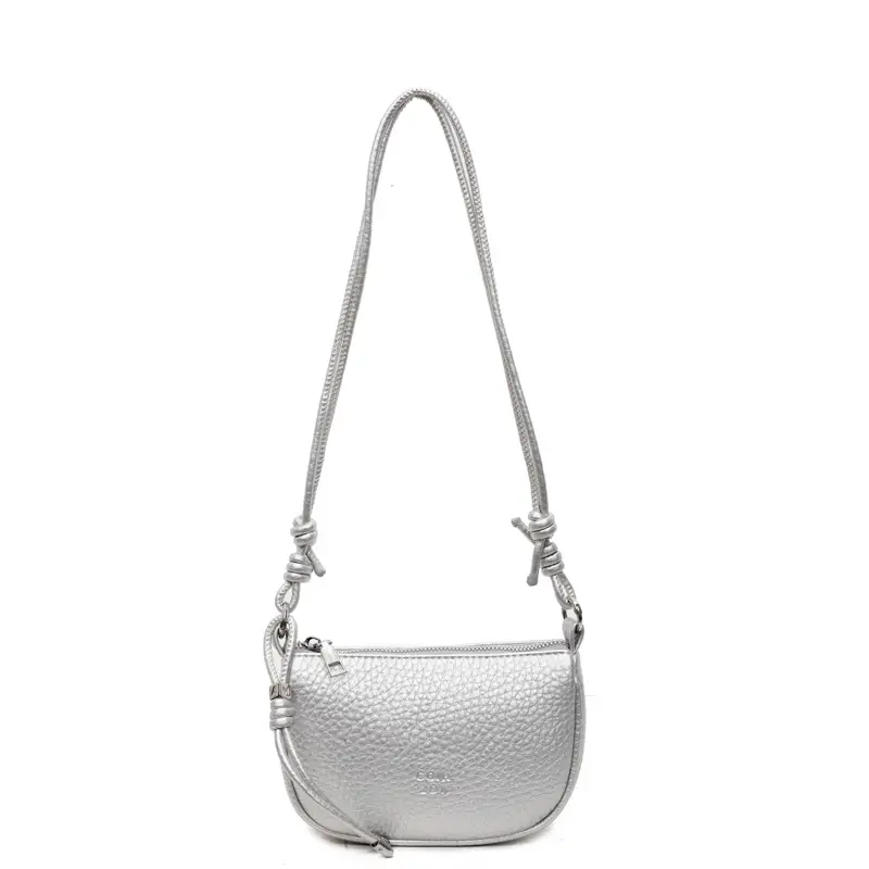 Women Pebbled Shoulder Bag Yellow 2025 Summer