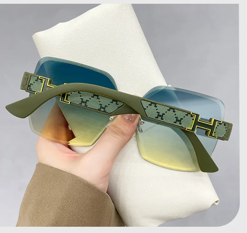 Fashionable Rimless Sunglasses Women Smart Photochromic — feature 10