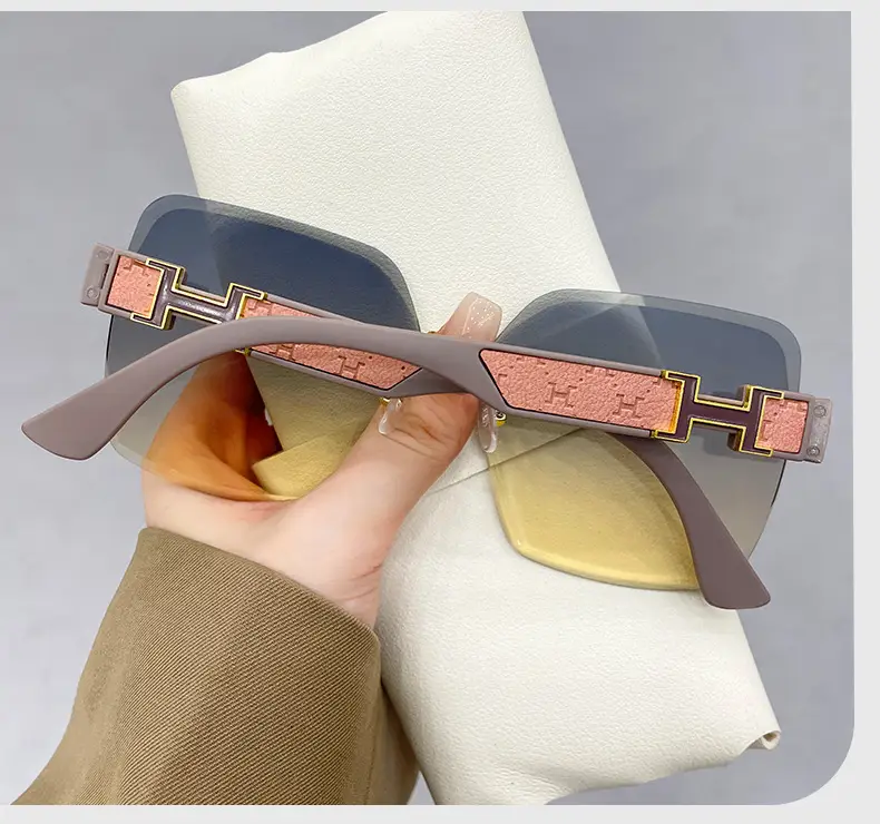 Fashionable Rimless Sunglasses Women Smart Photochromic — feature 12