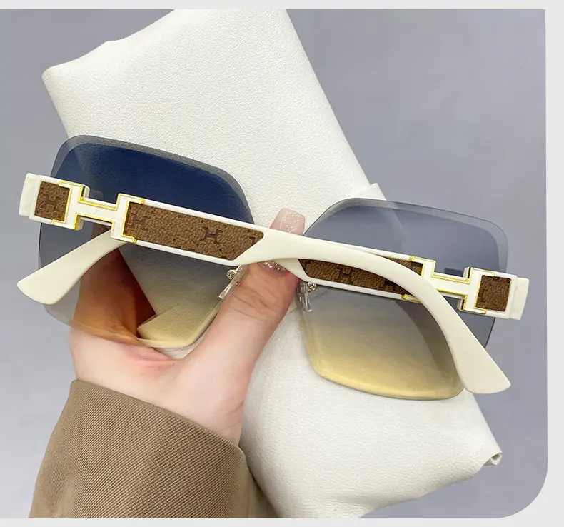 Fashionable Rimless Sunglasses Women Smart Photochromic — feature 14