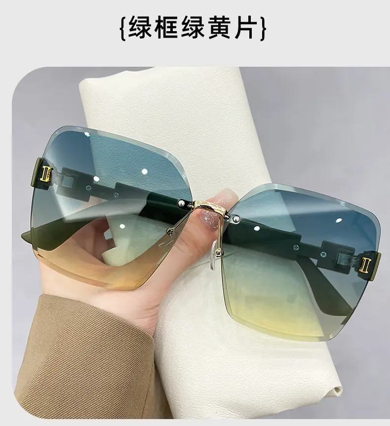 Fashionable Rimless Sunglasses Women Smart Photochromic — feature 9