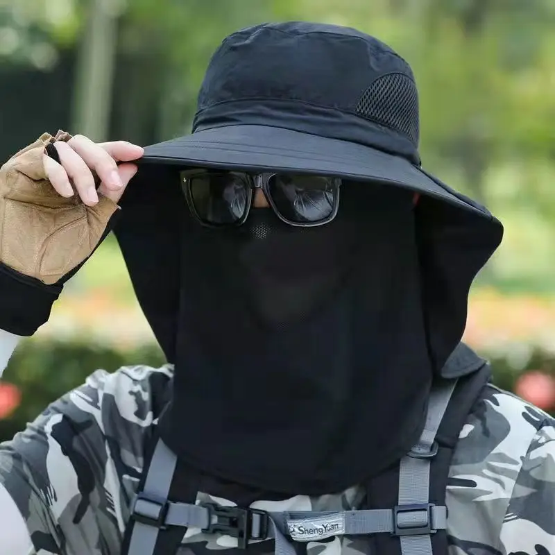 Beige Anti-UV Sun Hat for Men Women 100s - Image 10