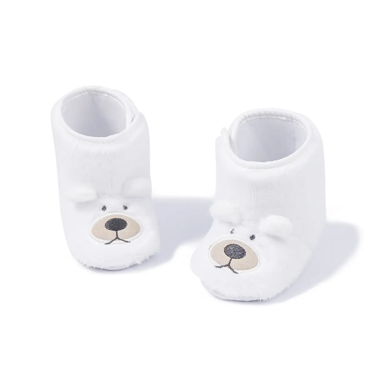White Velvet Bear Baby Shoes for Baby Boots — feature 17