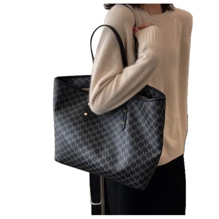 Women Retro Cross-Border Tote Bag Large Capacity Light Luxury - Image 8
