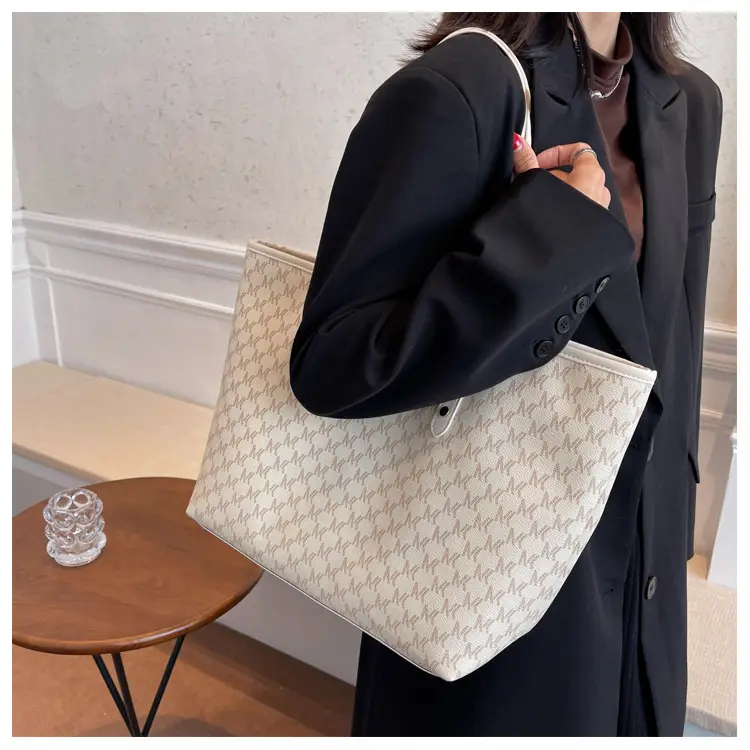 Women Retro Cross-Border Tote Bag Large Capacity Light Luxury — feature 10
