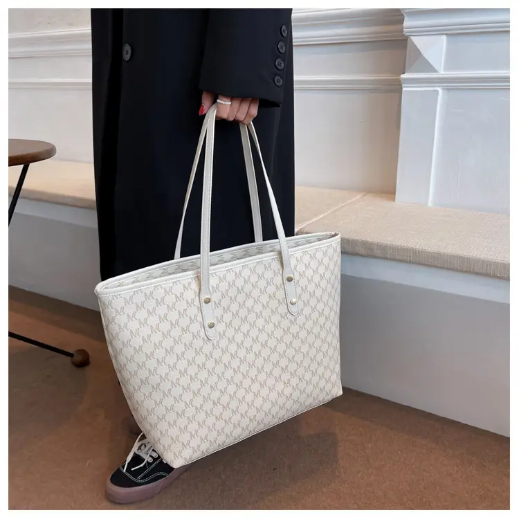 Women Retro Cross-Border Tote Bag Large Capacity Light Luxury — feature 11