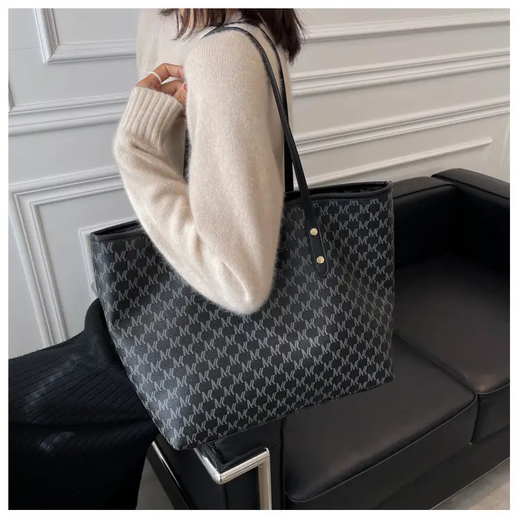 Women Retro Cross-Border Tote Bag Large Capacity Light Luxury — feature 15