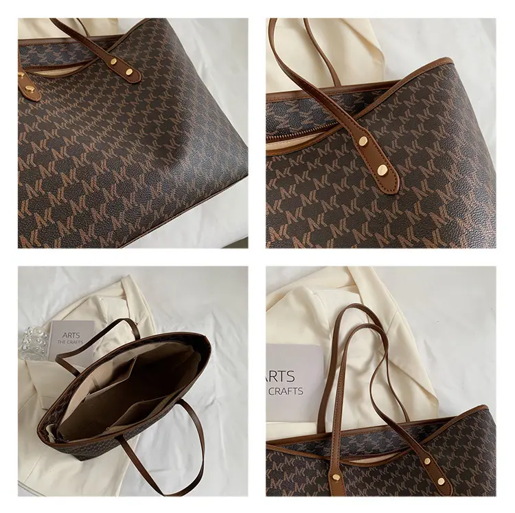 Women Retro Cross-Border Tote Bag Large Capacity Light Luxury — feature 19