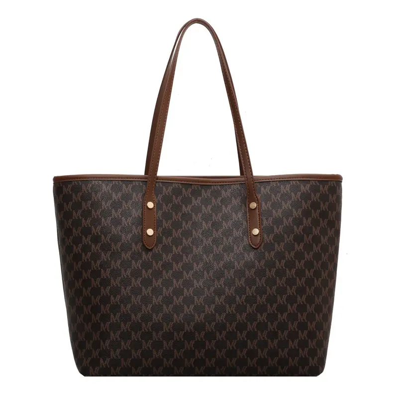 Women Retro Cross-Border Tote Bag Large Capacity Light Luxury - Image 2