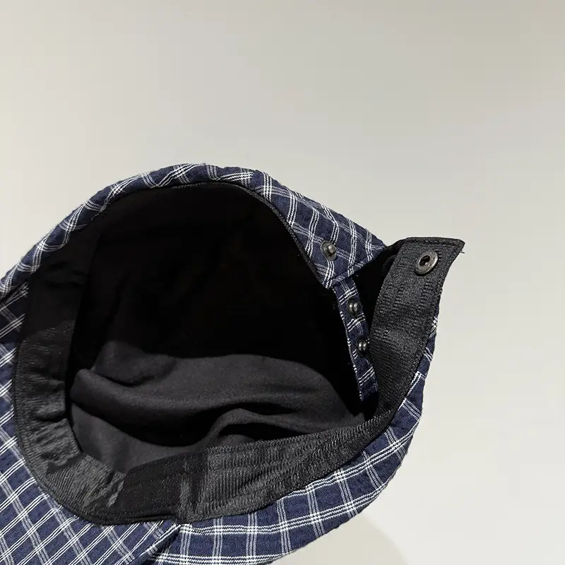 Japanese Retro Plaid Forward Cap Women Spring Summer Autumn Versatile Casual Baseball Cap Artistic Painter Beret Trendy — feature 4