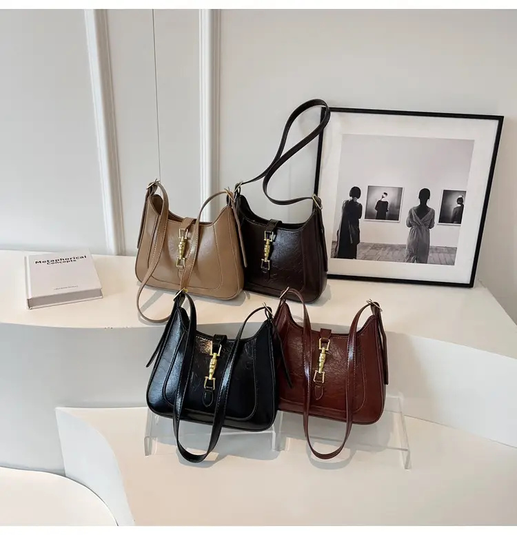 Retro Brown Shoulder Bag 2025 New — feature 13