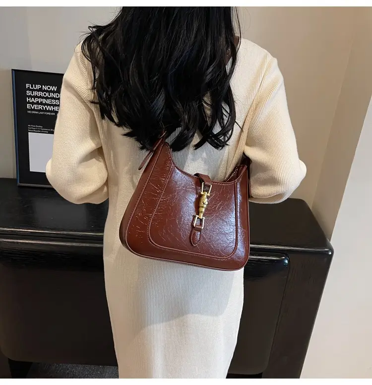 Retro Brown Shoulder Bag 2025 New — feature 20