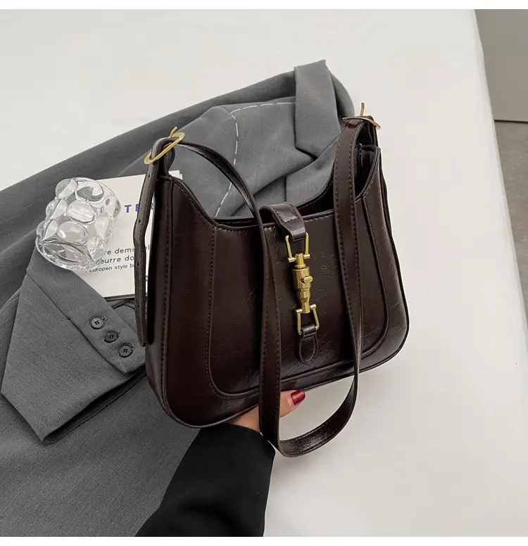 Retro Brown Shoulder Bag 2025 New — feature 25