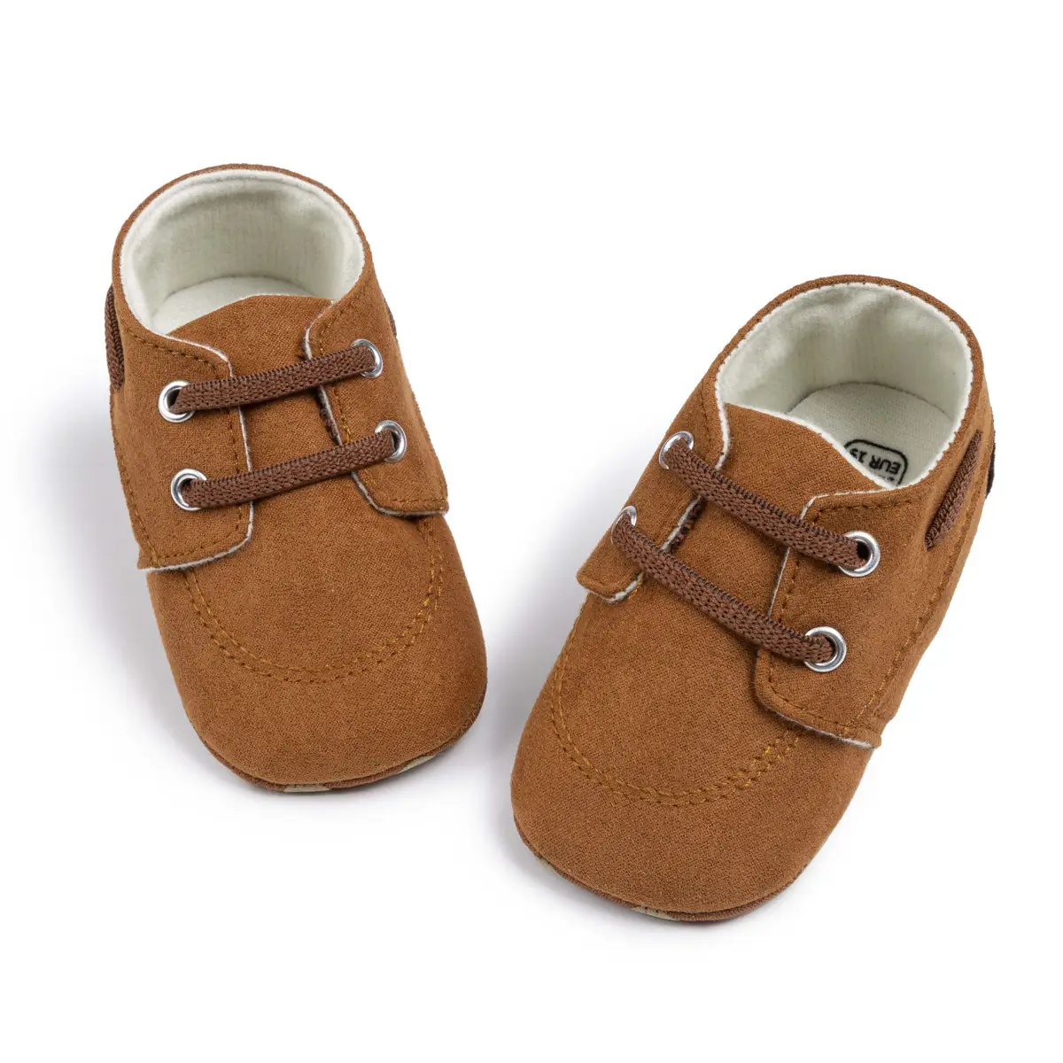 Baby Slip-On Shoes Brown Polka Dot 0-1Yr — feature 17