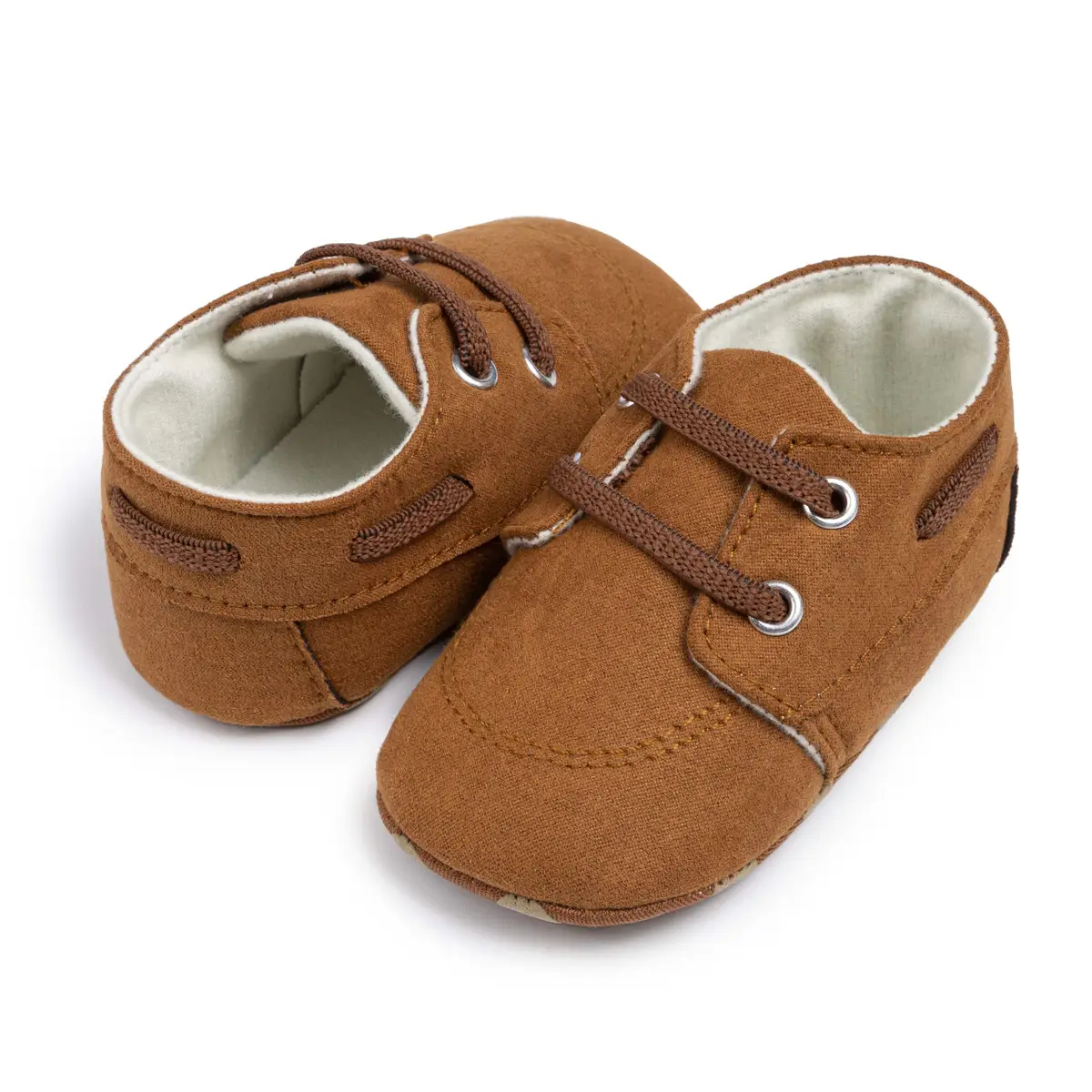 Baby Slip-On Shoes Brown Polka Dot 0-1Yr — feature 19