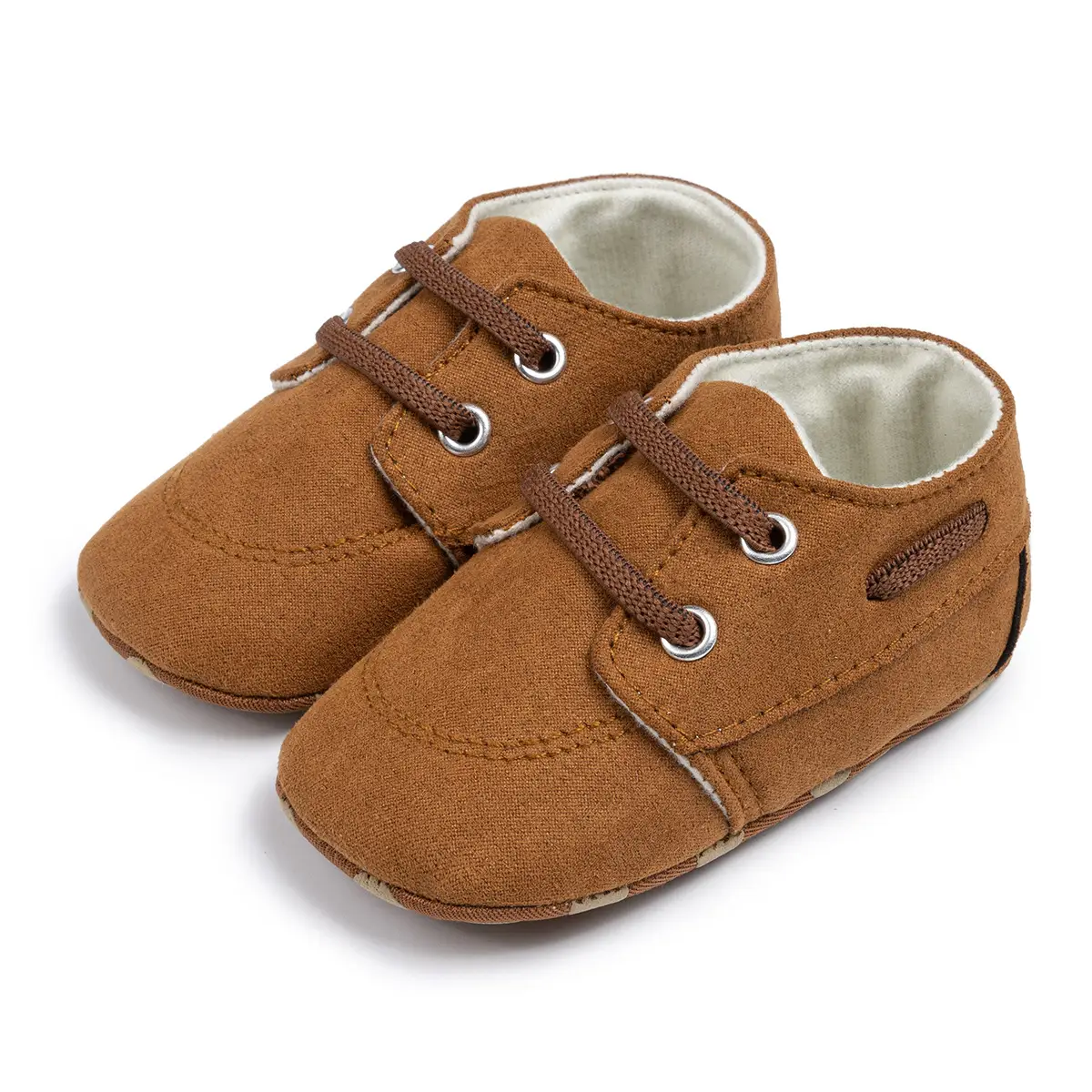 Baby Slip-On Shoes Brown Polka Dot 0-1Yr — feature 20