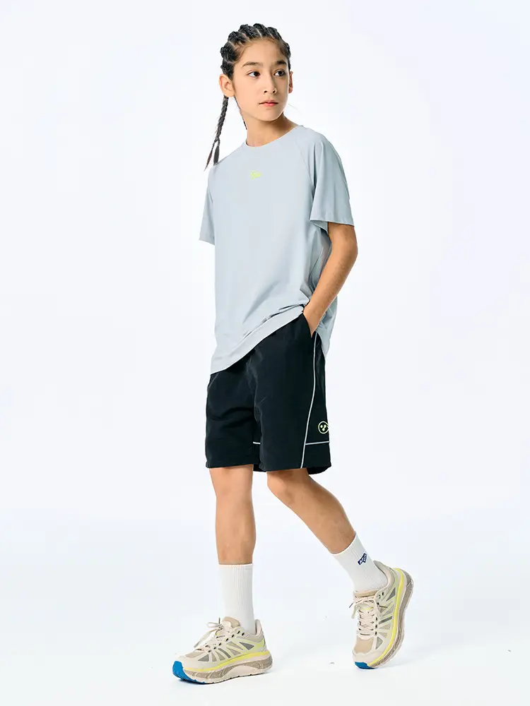 Kids Cotton T-Shirt Beige Short Sleeve Summer Wear - Image 7