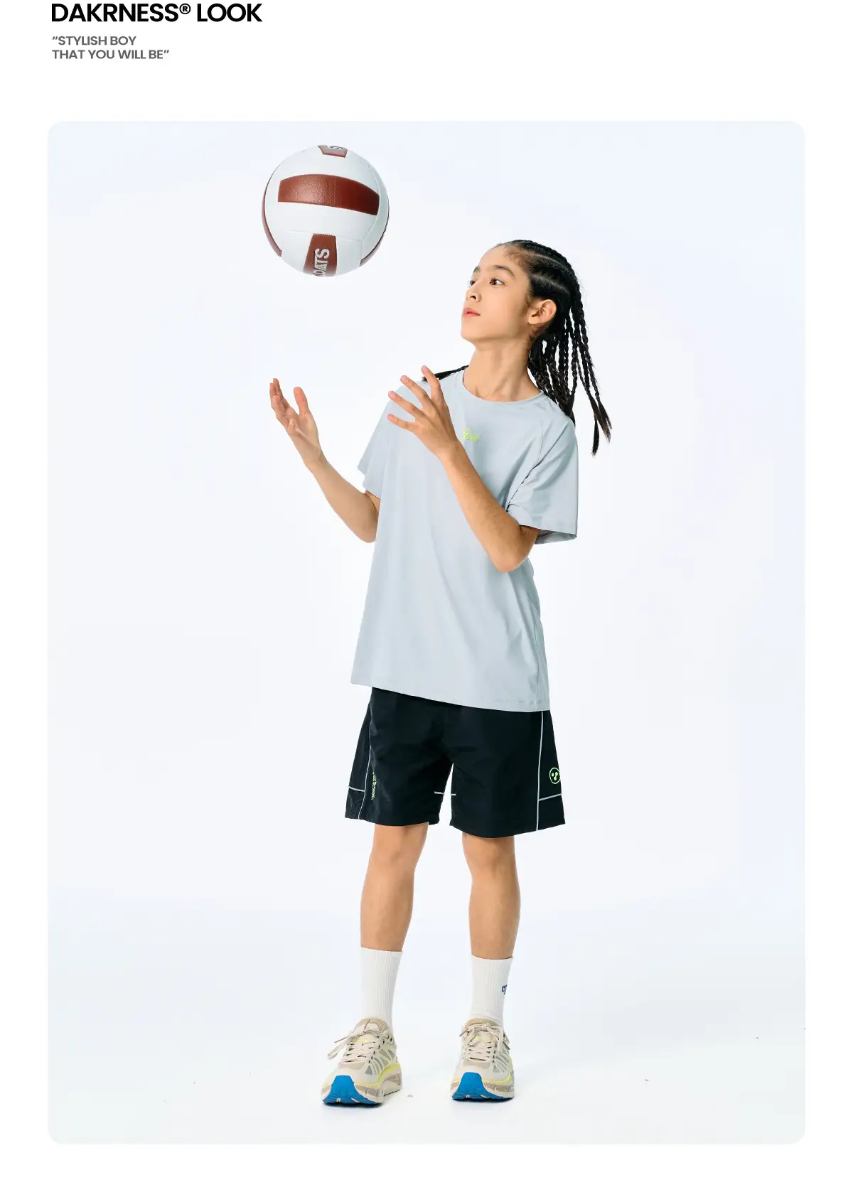 Kids Cotton T-Shirt Beige Short Sleeve Summer Wear — feature 12