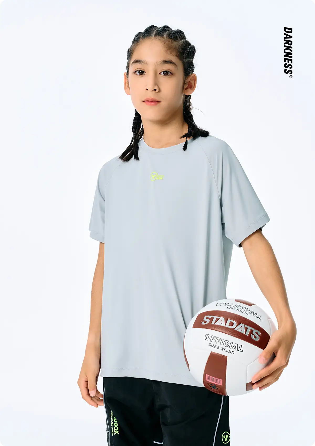 Kids Cotton T-Shirt Beige Short Sleeve Summer Wear — feature 3