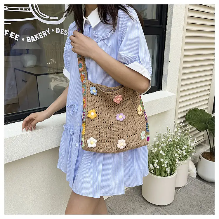 Korean Style Hollow Flower Shoulder Bag for Women — feature 20