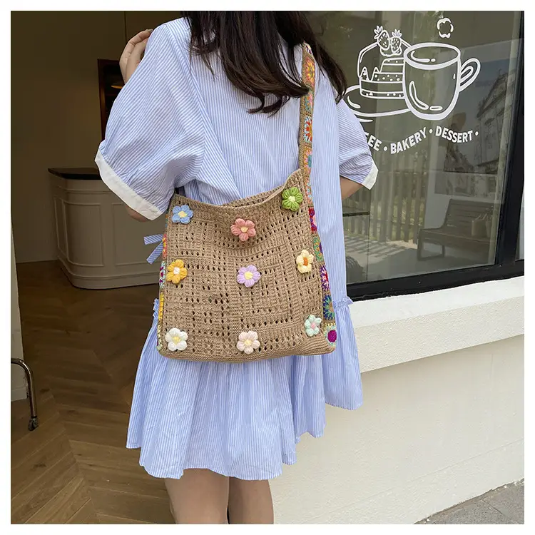 Korean Style Hollow Flower Shoulder Bag for Women — feature 21