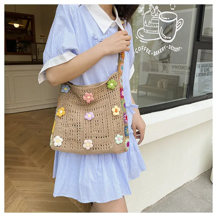 Korean Style Hollow Flower Shoulder Bag for Women — feature 22