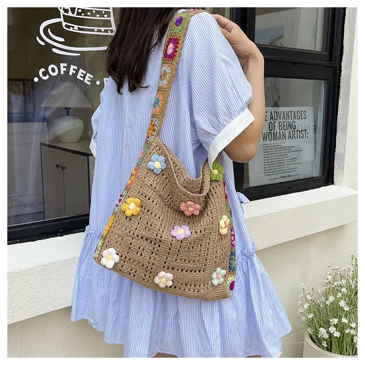 Korean Style Hollow Flower Shoulder Bag for Women — feature 23