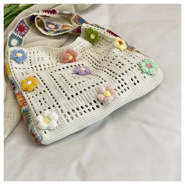 Korean Style Hollow Flower Shoulder Bag for Women — feature 26