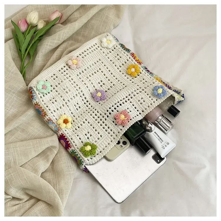 Korean Style Hollow Flower Shoulder Bag for Women — feature 31