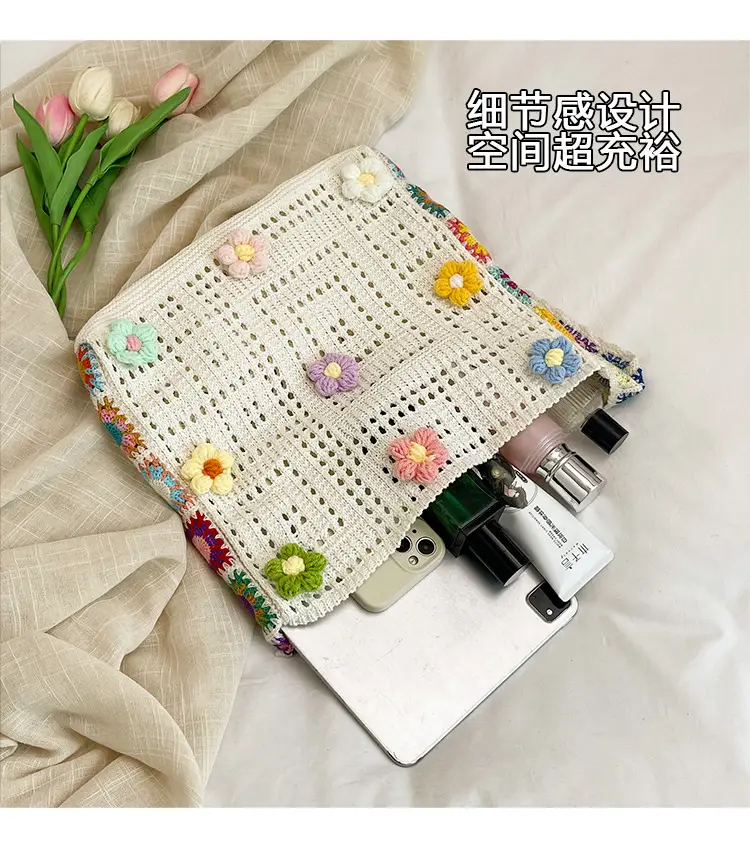 Korean Style Hollow Flower Shoulder Bag for Women — feature 7