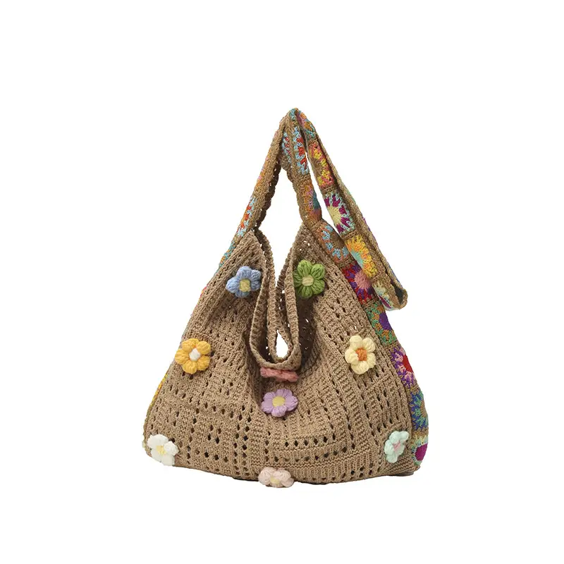 Korean Style Hollow Flower Shoulder Bag for Women - Image 2