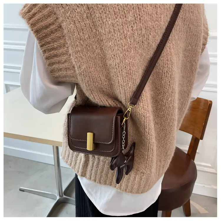 Women Crossbody Bag Brown Leather 2026 Summer — feature 25