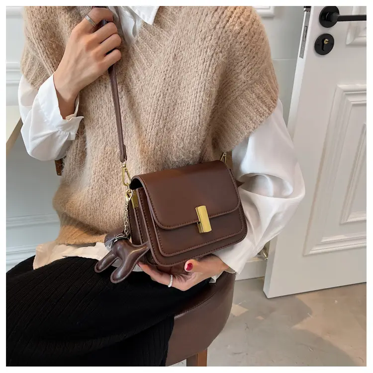 Women Crossbody Bag Brown Leather 2026 Summer — feature 28