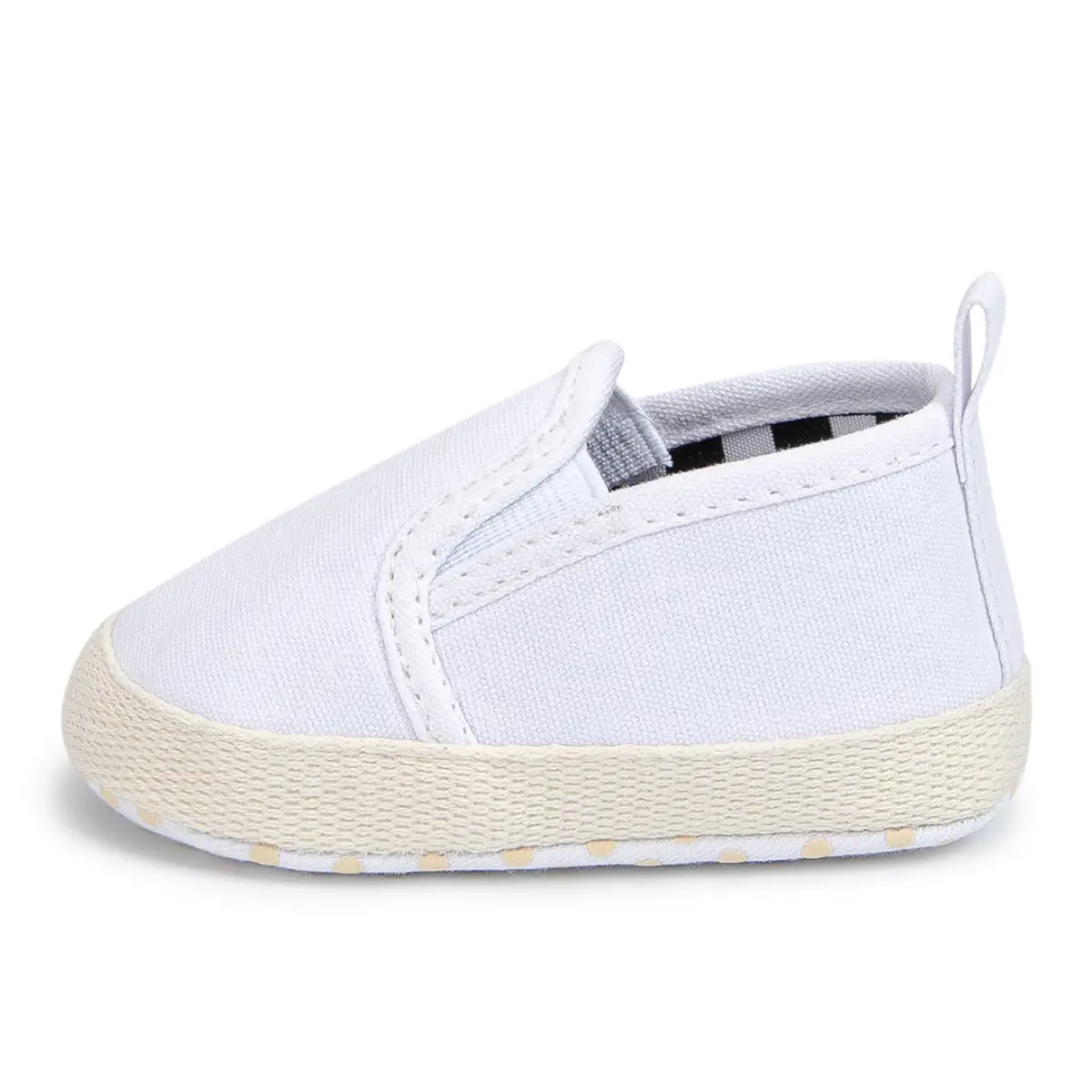 White Checkered Baby Sneakers for Boys 0-1Yr — feature 6