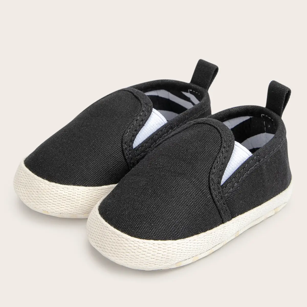 White Checkered Baby Sneakers for Boys 0-1Yr