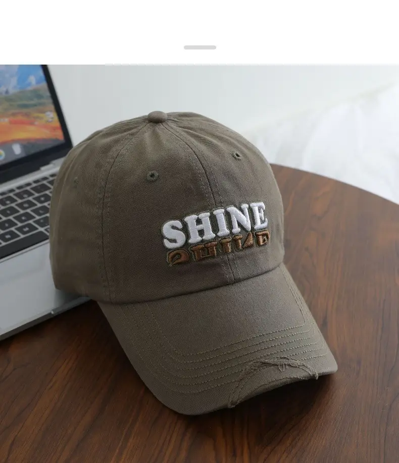 Men Retro Three-Dim Embroidered Sunshade Cap — feature 9