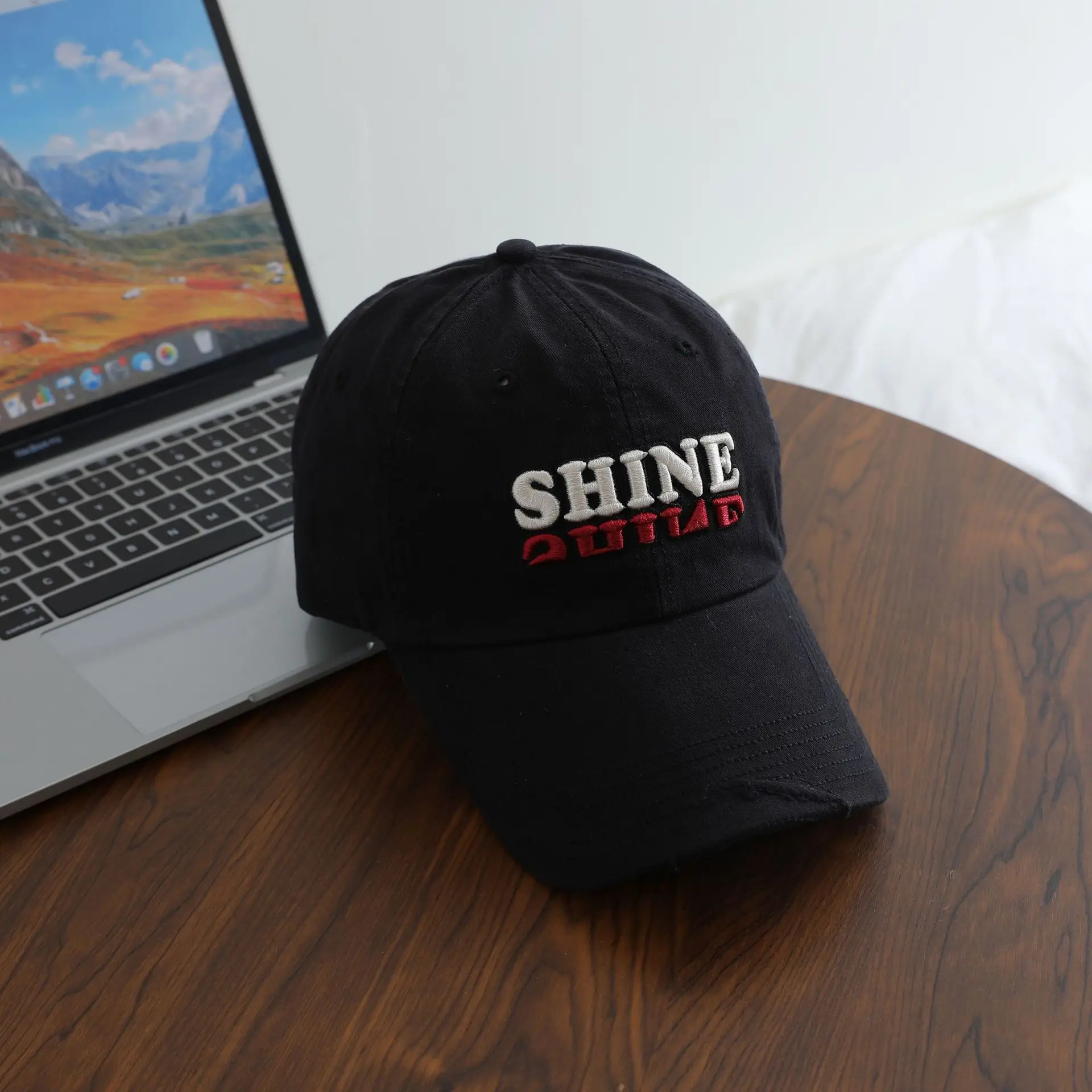 Men Retro Three-Dim Embroidered Sunshade Cap - Image 5