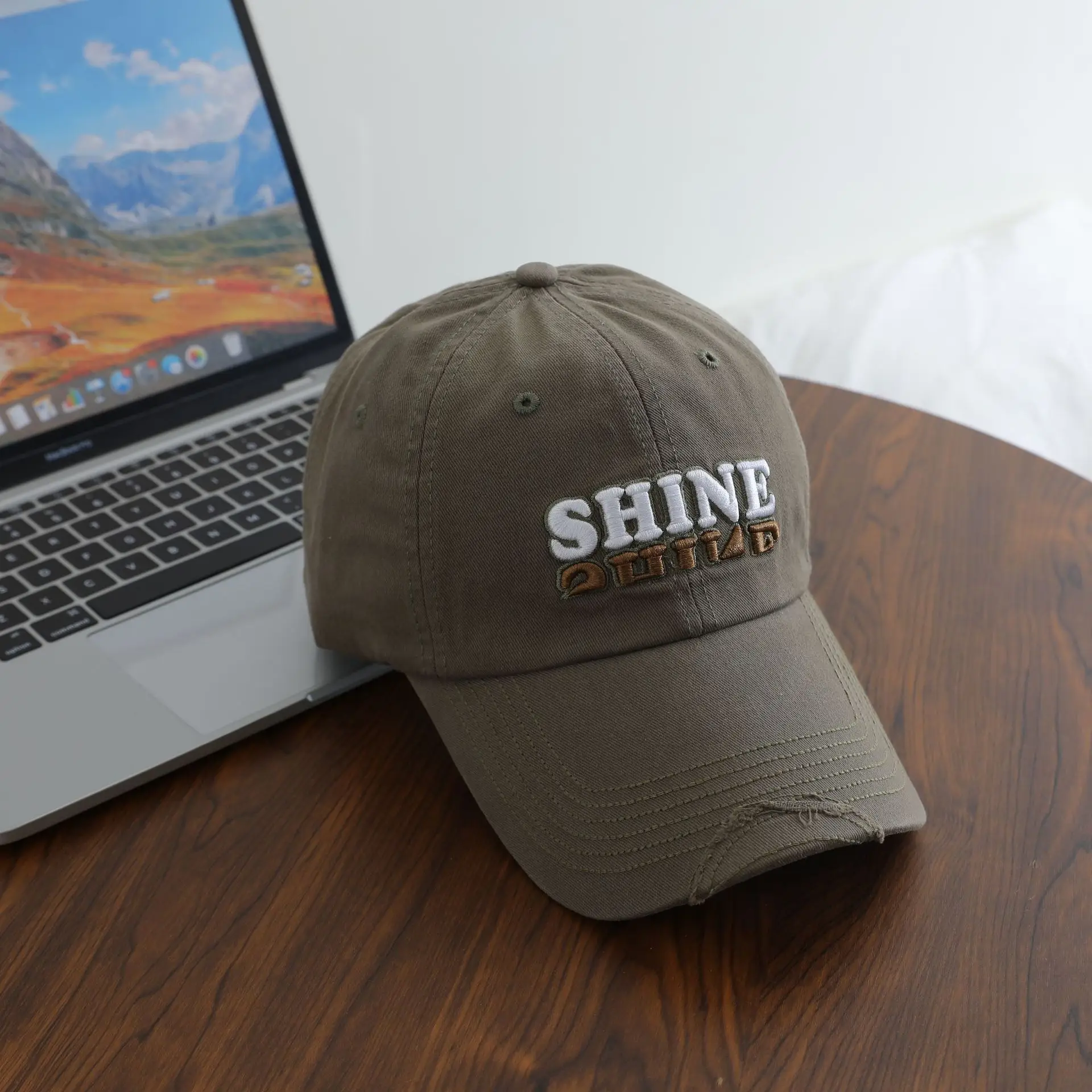 Men Retro Three-Dim Embroidered Sunshade Cap - Image 6