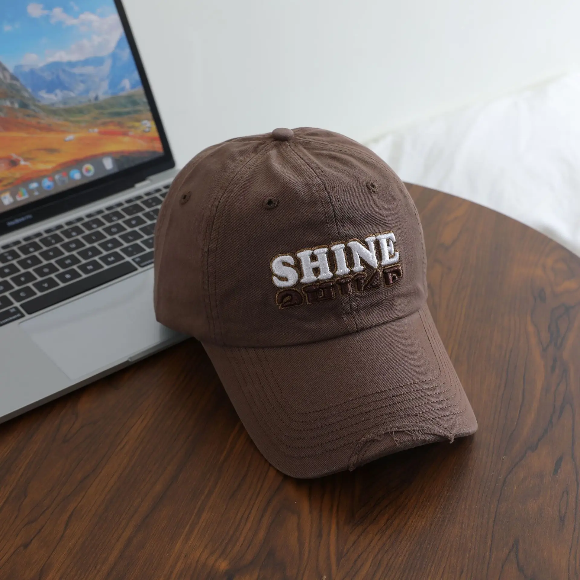 Men Retro Three-Dim Embroidered Sunshade Cap - Image 7