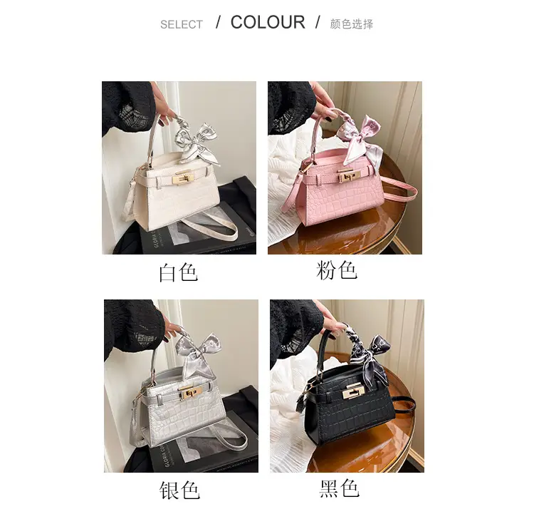 2025 Summer Women's Light Luxury Croc Pattern Shoulder Bag — feature 3